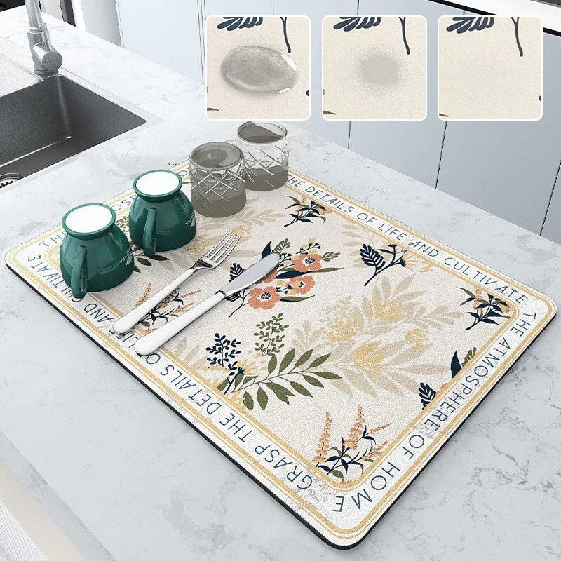 Dish Mat Pro Water Absorbent