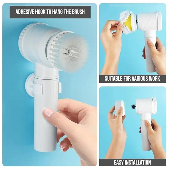 ScrubClean | 5 in 1 Electric Hand Brush | For Deep Cleaning