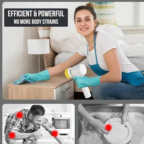 ScrubClean | 5 in 1 Electric Hand Brush | For Deep Cleaning