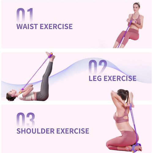 ๐ Resistance Band 4-Tube Yoga Pedal Puller